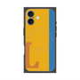 プレミアムスクエアケース with MagSafe［ オリジナル - initial color line - L orange ］