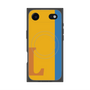 プレミアムスクエアケース with MagSafe［ オリジナル - initial color line - L orange ］