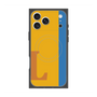 プレミアムスクエアケース with MagSafe［ オリジナル - initial color line - L orange ］
