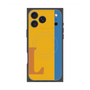 プレミアムスクエアケース with MagSafe［ オリジナル - initial color line - L orange ］
