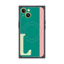 プレミアムスクエアケース with MagSafe［ オリジナル - initial color line - L green ］