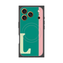 プレミアムスクエアケース with MagSafe［ オリジナル - initial color line - L green ］