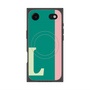 プレミアムスクエアケース with MagSafe［ オリジナル - initial color line - L green ］