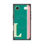 プレミアムスクエアケース with MagSafe［ オリジナル - initial color line - L green ］