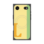 プレミアムスクエアケース with MagSafe［ オリジナル - initial color line - L yellow ］