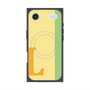 プレミアムスクエアケース with MagSafe［ オリジナル - initial color line - L yellow ］
