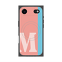 プレミアムスクエアケース with MagSafe［ オリジナル - initial color line - M pink ］