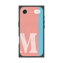 プレミアムスクエアケース with MagSafe［ オリジナル - initial color line - M pink ］