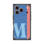プレミアムスクエアケース with MagSafe［ オリジナル - initial color line - M blue ］