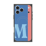 プレミアムスクエアケース with MagSafe［ オリジナル - initial color line - M blue ］
