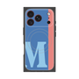 プレミアムスクエアケース with MagSafe［ オリジナル - initial color line - M blue ］
