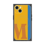 プレミアムスクエアケース with MagSafe［ オリジナル - initial color line - M orange ］