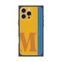 プレミアムスクエアケース with MagSafe［ オリジナル - initial color line - M orange ］