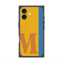 プレミアムスクエアケース with MagSafe［ オリジナル - initial color line - M orange ］