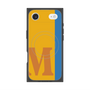 プレミアムスクエアケース with MagSafe［ オリジナル - initial color line - M orange ］