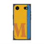 プレミアムスクエアケース with MagSafe［ オリジナル - initial color line - M orange ］