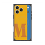 プレミアムスクエアケース with MagSafe［ オリジナル - initial color line - M orange ］