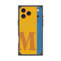 プレミアムスクエアケース with MagSafe［ オリジナル - initial color line - M orange ］