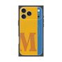 プレミアムスクエアケース with MagSafe［ オリジナル - initial color line - M orange ］