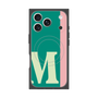 プレミアムスクエアケース with MagSafe［ オリジナル - initial color line - M green ］