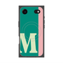 プレミアムスクエアケース with MagSafe［ オリジナル - initial color line - M green ］