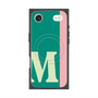 プレミアムスクエアケース with MagSafe［ オリジナル - initial color line - M green ］