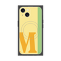 プレミアムスクエアケース with MagSafe［ オリジナル - initial color line - M yellow ］
