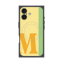 プレミアムスクエアケース with MagSafe［ オリジナル - initial color line - M yellow ］
