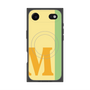 プレミアムスクエアケース with MagSafe［ オリジナル - initial color line - M yellow ］