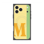 プレミアムスクエアケース with MagSafe［ オリジナル - initial color line - M yellow ］