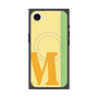 プレミアムスクエアケース with MagSafe［ オリジナル - initial color line - M yellow ］