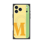 プレミアムスクエアケース with MagSafe［ オリジナル - initial color line - M yellow ］