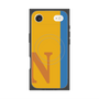 プレミアムスクエアケース with MagSafe［ オリジナル - initial color line - N orange ］