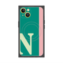 プレミアムスクエアケース with MagSafe［ オリジナル - initial color line - N green ］