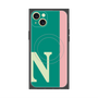 プレミアムスクエアケース with MagSafe［ オリジナル - initial color line - N green ］