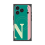 プレミアムスクエアケース with MagSafe［ オリジナル - initial color line - N green ］