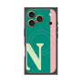 プレミアムスクエアケース with MagSafe［ オリジナル - initial color line - N green ］