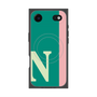 プレミアムスクエアケース with MagSafe［ オリジナル - initial color line - N green ］