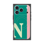 プレミアムスクエアケース with MagSafe［ オリジナル - initial color line - N green ］