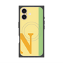プレミアムスクエアケース with MagSafe［ オリジナル - initial color line - N yellow ］
