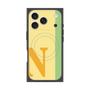 プレミアムスクエアケース with MagSafe［ オリジナル - initial color line - N yellow ］