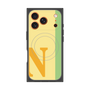 プレミアムスクエアケース with MagSafe［ オリジナル - initial color line - N yellow ］