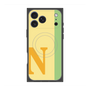 プレミアムスクエアケース with MagSafe［ オリジナル - initial color line - N yellow ］
