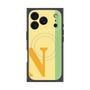 プレミアムスクエアケース with MagSafe［ オリジナル - initial color line - N yellow ］