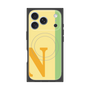 プレミアムスクエアケース with MagSafe［ オリジナル - initial color line - N yellow ］