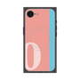 プレミアムスクエアケース with MagSafe［ オリジナル - initial color line - O pink ］