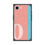 プレミアムスクエアケース with MagSafe［ オリジナル - initial color line - O pink ］