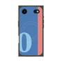 プレミアムスクエアケース with MagSafe［ オリジナル - initial color line - O blue ］