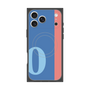 プレミアムスクエアケース with MagSafe［ オリジナル - initial color line - O blue ］