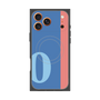 プレミアムスクエアケース with MagSafe［ オリジナル - initial color line - O blue ］